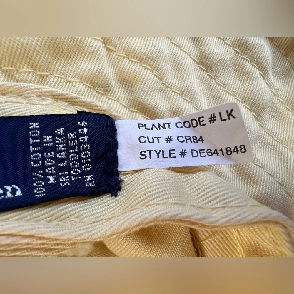 Polo Ralph‎ Lauren  Toddlers Bucket Hat Solid Plaid Yellow Unisex Kids